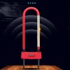 WANLIAN Anti-Theft U-Lock, 16mm Hardened Zinc Alloy Shackle, Adjustable U-Shape,