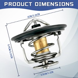 Car Thermostat,Engine Thermostat,Automotive Replacement Engine Thermostats Compatible with Honda Civic CRV CRZ,Replaces #19301-PAA-306, 19301-PLC-315,19301-RNA-315