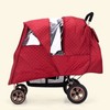 Double Stroller Winter Rain Cover,Winter Cover for Double Tandem Stroller,Big