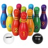 TOWO Wooden Skittles for Children - Wooden Skittle Set with