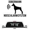 Siviwonder Dobermann Kupiert Noise Alarm System Car Sticker Dog Film