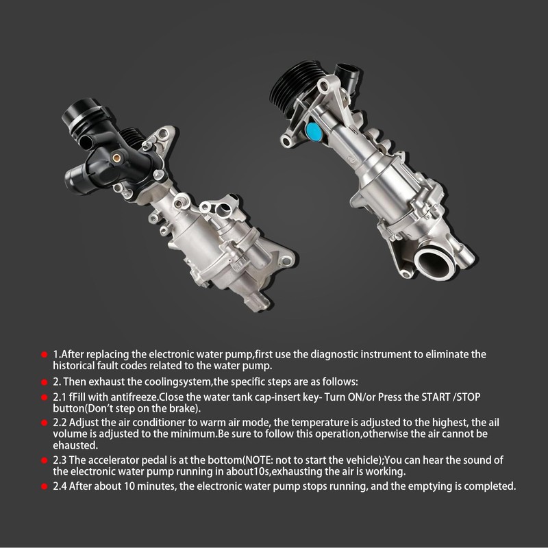 Engine Water Pump for Mercedes-Benz GLC300 2016-2019/GLC350e 2018-2020, C300 2015-2018,E300