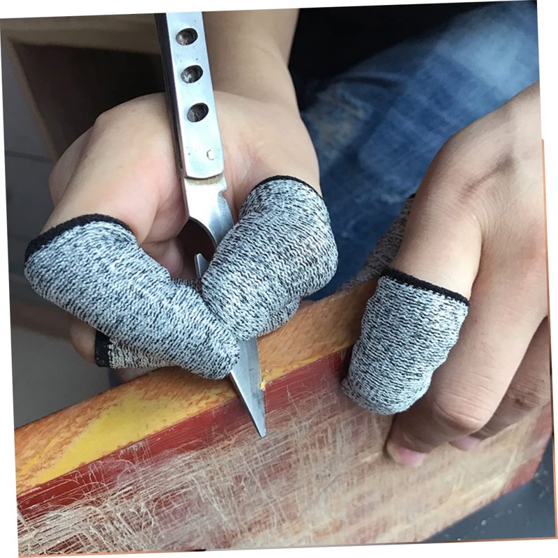 BESPORTBLE 10pcs Anti-cut Finger Cots Cut Resistant Protective Sleeves for