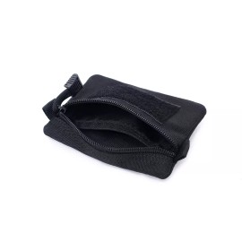 Unbranded Military Tactical MOLLE EDC Utility Pouch Small Belt Waist Bag Organizer Pocket - Black