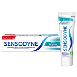 Sensodyne MultiCare Original Zahncreme, 75ml, tägliche Zahnpasta mit Fluorid, bei schmerzempfindlichen Zähne