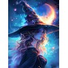 PUAGEMTI 5D The Beautiful Witch Diamond Painting Set for Adults