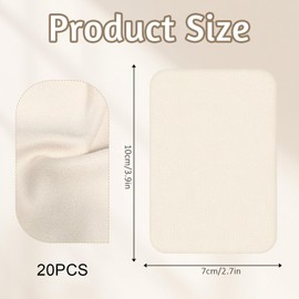 20 Pieces Pre Cut Chamois Cloth Clay Pottery Tools Super Soft Trimming Mud Chamois Leather Pottery Tool Kit for Smoothing Rim Ceramic Clay Trimming (3.94 x 2.76 Inch)