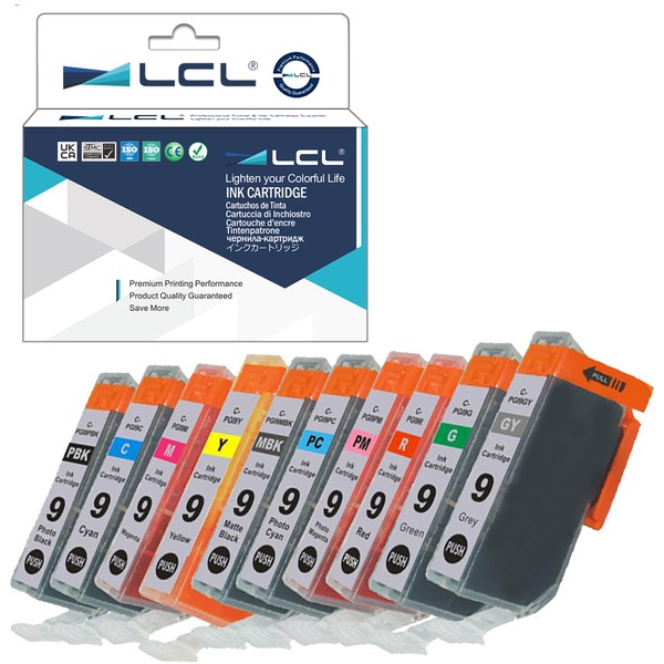 LCL PGI9 PGI9E PGI-9 (10-PACK PBK MBK C M Y