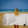 NERENZA Premium Turkish Beach Towel Cotton Peshtemal - Stylish Turkish