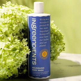 Ingreendients Body Wash – 100% Plant-Based, Organic Aloe Vera & Shea Butter, Sulfate-Free, Vegan, Moisturizing Cleanser for Dry and Sensitive Skin - Size: 2-Pack