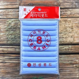 Orive Hair Oil Dyeing Towel Perm Roll Jinseong Self Perm Ceramic Hair Rod No. 8 1 Sky / 오라이브 헤어오일 염색용타올 파마롤 진성 셀프파마 세라믹 헤어 롯드 8호 1개 하늘