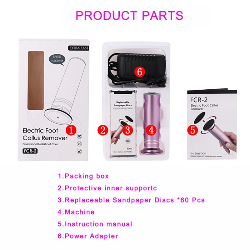 1200 RPM Electric Foot Sharpener Adjustable Speed Foot Polisher, Dead
