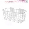 OHPHCALL Creative Wall Mounted Storage Basket White Iron Hanging Organizer