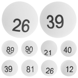 INOOMP 100Pcs Numbered Table Tennis Balls 1-100 Printed Lottery Digital Balls for Party Games Raffle Draw Decoration and DIY Entertainment