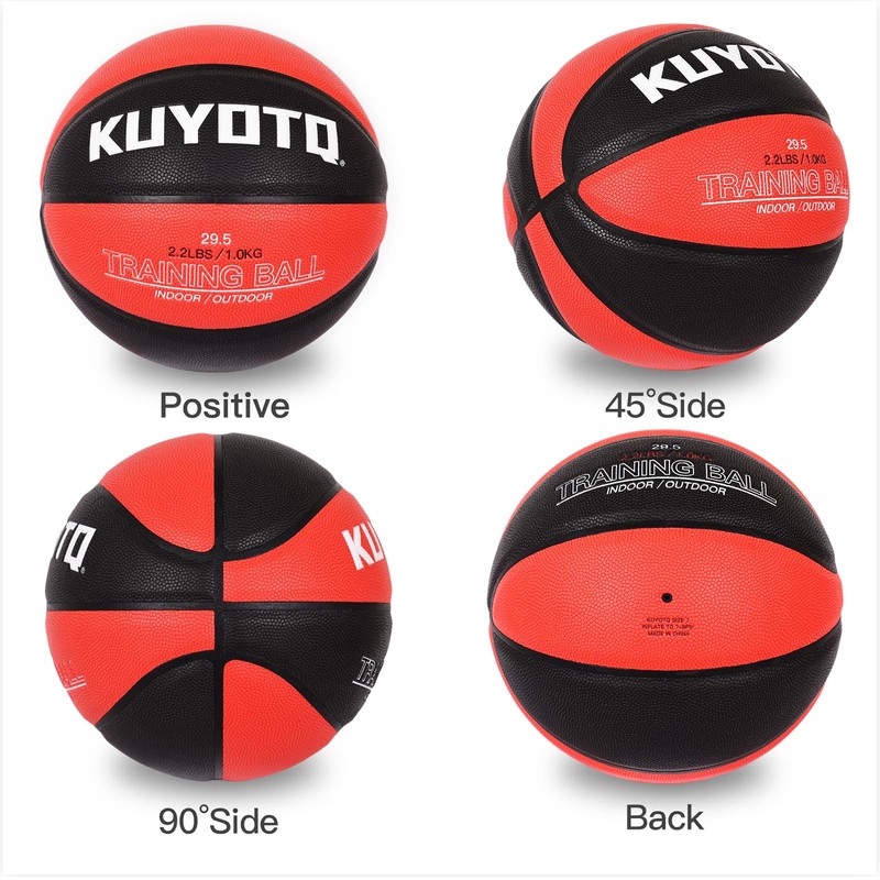 KUYOTQ 2.2lbs 29.5" Weighted Basketball Size 7 Composite Indoor Outdoor