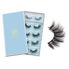 DYSILK Lashes Mink Lashes 5 Pairs 6D Eyelashes Extensions Kit 001-15mm