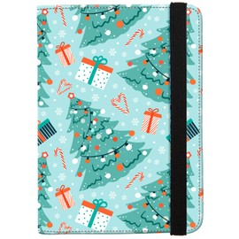 Pink Passport Holder,Cute Passport Cover,Travel Wallet with Credit Card Slots Rfid passport Wallet Waterproof Documents Organizer Women Men (Christmas Tree)