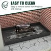 Flehomo Adjustable Fireplace Tray, Expandable Ash Pan for Ash Collection,