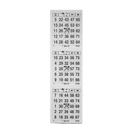 Ameisenkeks® Bingo Ticket Block 300 Tickets System 25 of 75 No. 1 White