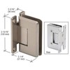 CRL Cologne 037 Series Brushed Nickel Wall Mount Shower Door