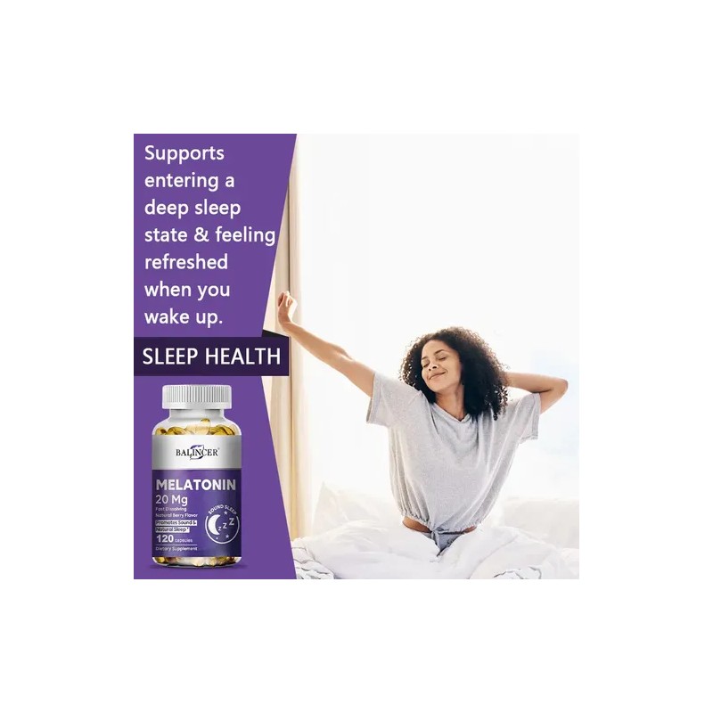 Balincer Suplemento De Melatonina 20 Mg/ración, 120 Cápsulas