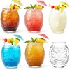 TOPZEA 6 Pack Modern Bar Tiki Glass Mug, 16 Oz