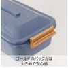 Sabu Staple 377044 Antibacterial Tie Lunch Box, 1 Tier, Blue,
