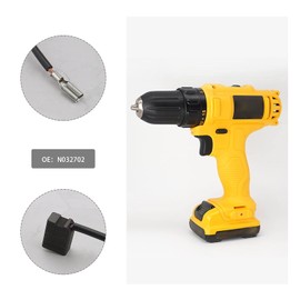 OTOTEC 2 Pairs of Carbon Brushes Replacement N032702 13x10x6mm Percussion Drill Power Tool Compatible with DWD530KS D21570K