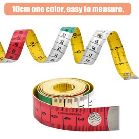Pack of 2 Tape Measures, Tape Measure Body, Maaß Ban, Roll Measuring Tape for Family Measurements Chest/Waist Circumference, 150 cm 60 Inches