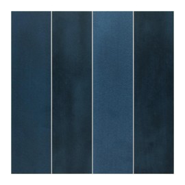 sunwings 16-Sheet Peel and Stick Backsplash Tile, 9" x 9" Stacked 3D Handmade Looks Square Self Adhesive Wall Tiles for Kitchen Bathroom, Blue