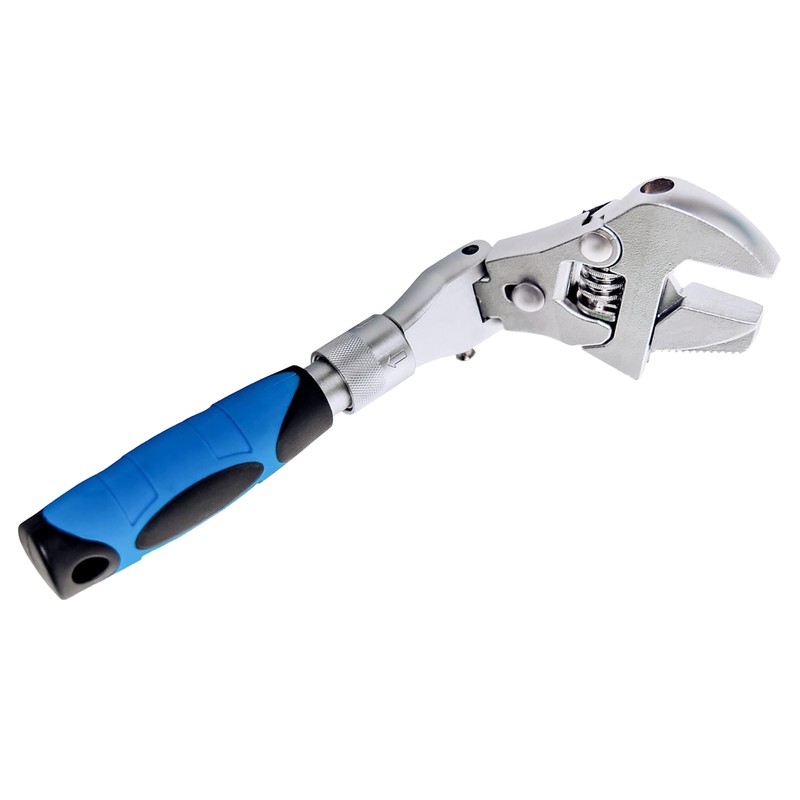 Flexhead Adjustable Wrench 10 to 12in Ratcheting Spanner with Retractable