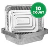 PLASTICPRO Disposable 9 x 13 Aluminum Foil Pans Half Size