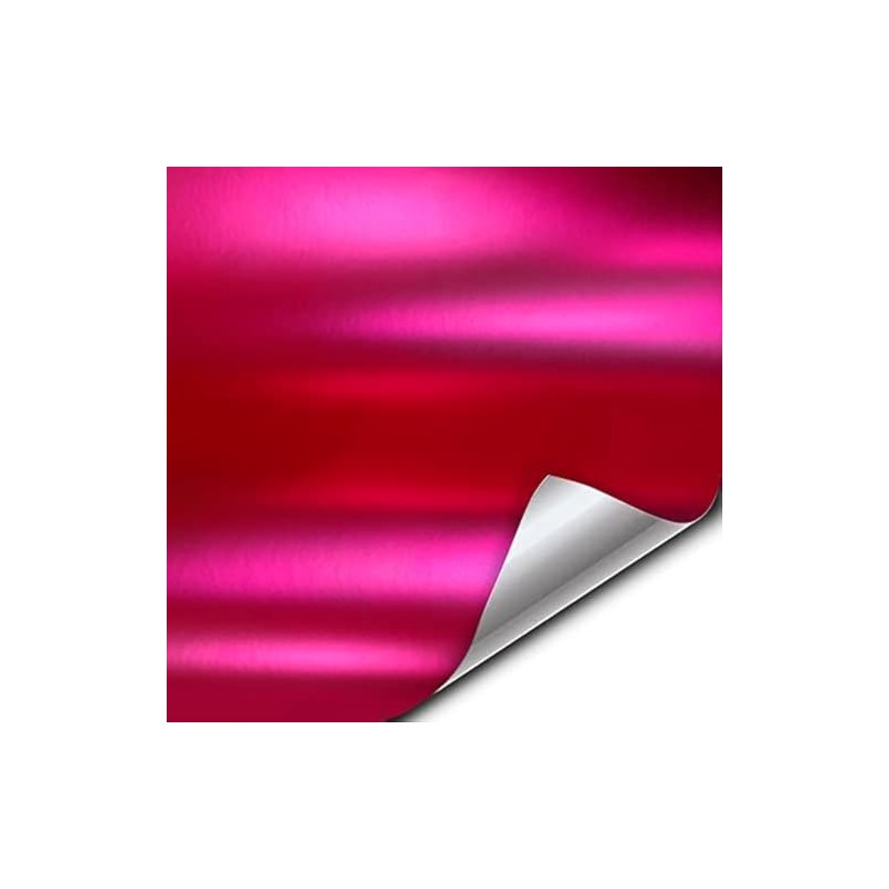VViViD+ Premium Satin Chrome Hot Pink Vinyl Wrap Roll w/Air-Release
