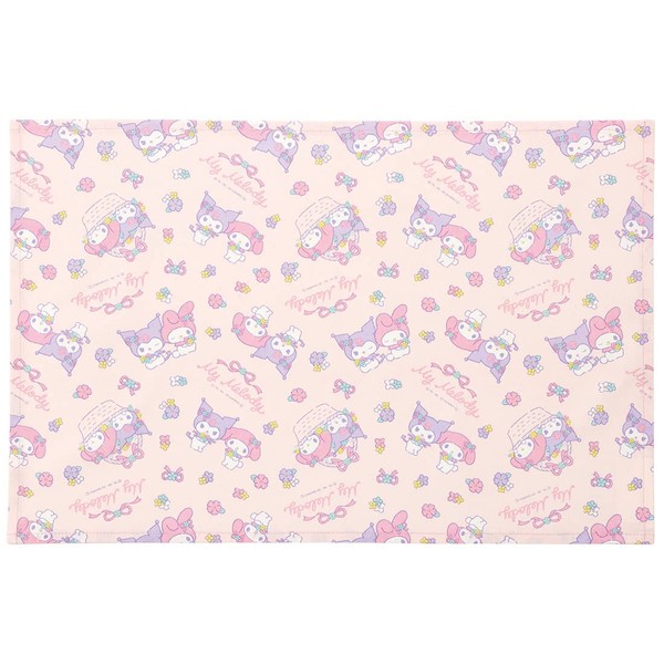 Skater LTM1-A Large Placemat, 23.6 x 15.7 inches (60 x 40 cm), With Namae Tag, My Melody Sanrio