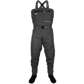 Paramount Outdoors Obsidian Breathable Stockingfoot Chest Fishing Wader (Grey, Medium)