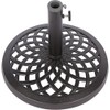 Trademark Innovations Cast Iron 17.7 Inch Diameter Umbrella Base, Black