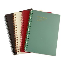 4 Piezas Libretas,A5 Cuaderno de Espiral de Color de Tapa Dura,Cuaderno de Notas con 320 Hojas de Raya,Plástico Grueso de Tapa Libreta Ejecutiva para Agenda Personal,Universidad y Oficina