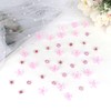 YISSION 40 Pcs Mini Pink Flower Hair Clips Cute Rhinestone