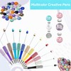 KUNHEHO 12Pcs Beadable Pens Fancy Cute Pens for Women Gillter