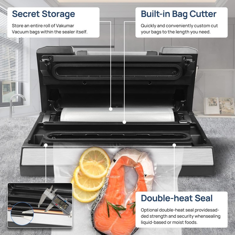 Vakumar Liquid Vacuum Sealer Machine, 90Kpa Vacuum Sealer Machine Preservation