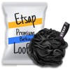 ETSAP premium Bathing Round Loofah for Men and Women (BLACK