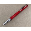 Rhapsody Luxury 3035 Executive Steel Fountain Pen in RED Ink
