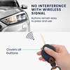 kwmobile Car Key Faux Leather Case Compatible with Smart 3-Button