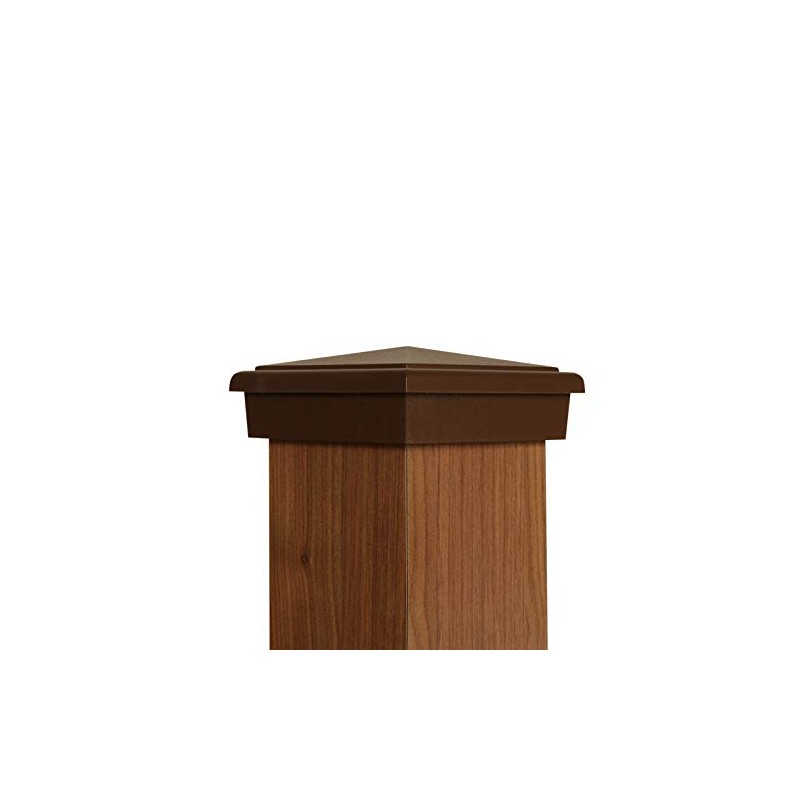 Atlanta Post Caps 4x4 Post Cap (3.5") Brown Pyramid Slim