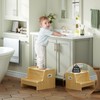 HOOBRO Step Stool for Kids, Two Step Toddler's Stool, Kids