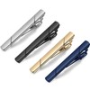 Tie Clips,4 PCS Long Tie Bar Clip Set for Men