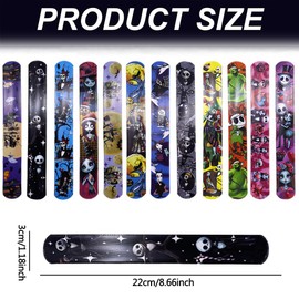 SBOACXC Pack of 24 Clown Snap Bracelets, Clown Swatter Bracelets, Children's Clown Snap Bracelets, Slap Bracelets, Clown Pattern for Boys and Girls, Birthday Gift