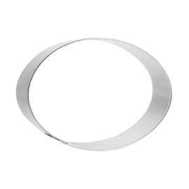 Oval Cookie Cutter 4 in by 2.75 in B0708 - Foose Cookie Cutters - USA Tin Plate Steel