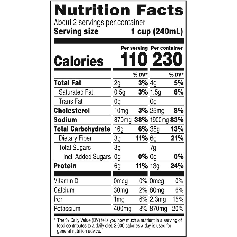 Campbell’s Chunky Soup, Old Fashioned Vegetable Beef Soup, 18.8 Ounce