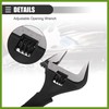 HOPESPANNER Universal Adjustable Spanner Wide Jaw Opening Wrench Automotive Tool